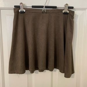 Mimi Chica Vegan Suade Mini Skirt